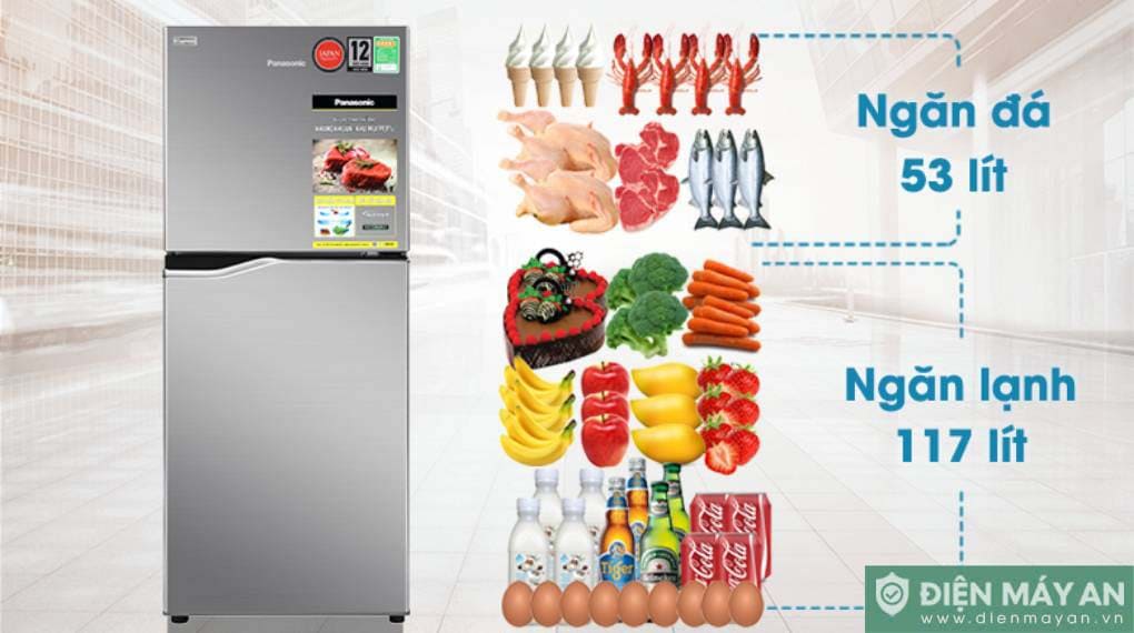 Tủ lạnh Panasonic Inverter 170 lít NR-BA190PPVN